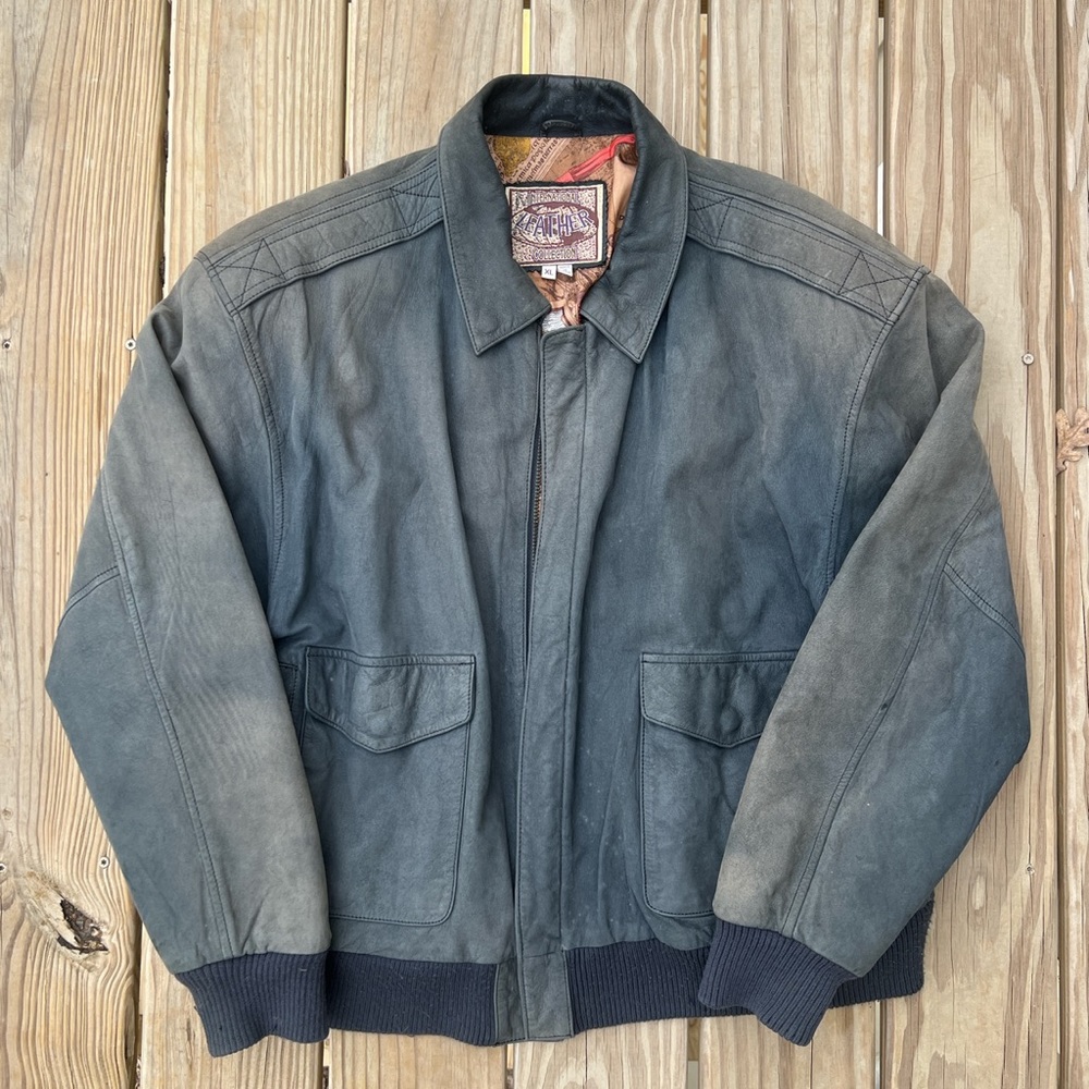 Vintage 90s Leather jacket size L/XL